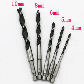 8pc 고 탄소 강철 브래드 포인트 나무 드릴 비트 세트 3-10mm 헥스 칸