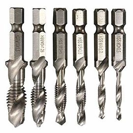 6pcs HSS 헥스 칸 빗 세트 M3-M10 금속 뚫기