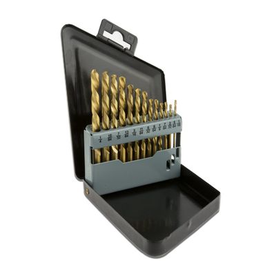 왼손 HSS 드릴 비트 세트, 티타늄 질화물 코팅