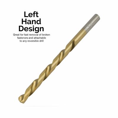 왼손 HSS 드릴 비트 세트, 티타늄 질화물 코팅