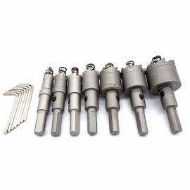 14mm-35mm년 텅스텐 탄화물 기울ㄴ 구멍은 드릴용 날 고정되는 7pcs는 색깔을 보았습니다