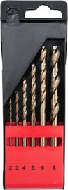HSS 드릴 비트 세트 6PCS 2mm-8mm 스테인리스 스틸 금속용