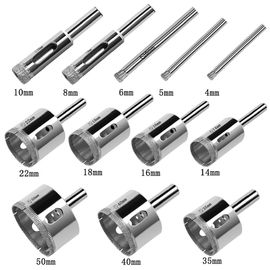 유리와 도와 구렁 핵심 검정 다이아 시추기 조금 세트 12 PC 4mm-50mm 크기